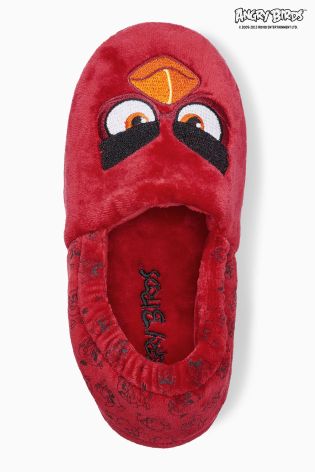 Red Angry Birds Slippers (Older Boys)